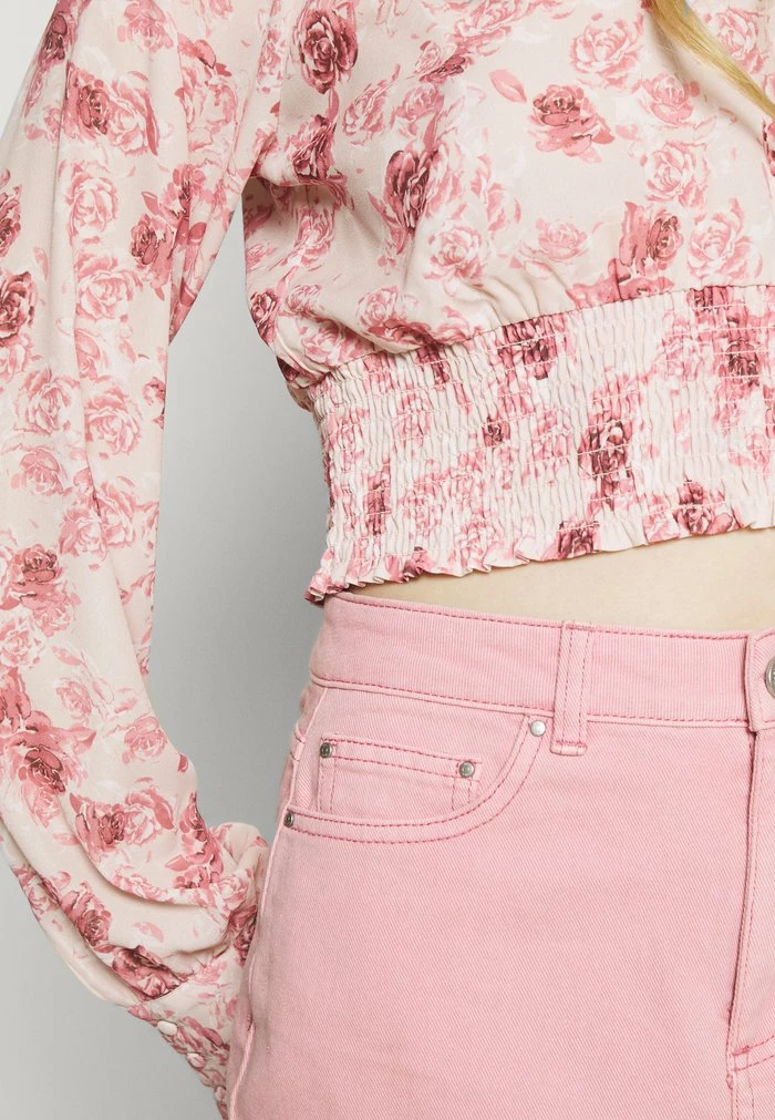 NA-KD SMOCKED WAIST BLOUSE - Blouse - Rose 6 NA-KD SMOCKED WAIST BLOUSE - Blouse - Rose – Image 6