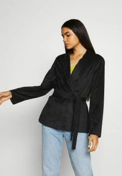 NA-KD BELTED JACKET - Blazer - Black