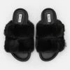 NA-KD FLUFFY BUCKLE - Mules - Black -NA-KD Soldes Magasin c5eb0a33377a4f79931b2b6df2d022a2
