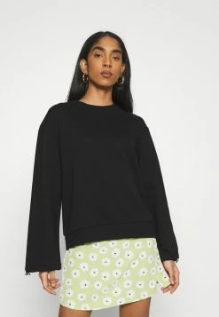 NA-KD DRAWSTRING - Sweatshirt - Black