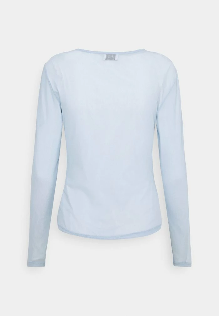 NA-KD ASYMMETRIC GATHERED - T-shirt à Manches Longues - Blue 9 NA-KD ASYMMETRIC GATHERED - T-shirt à Manches Longues - Blue – Image 9