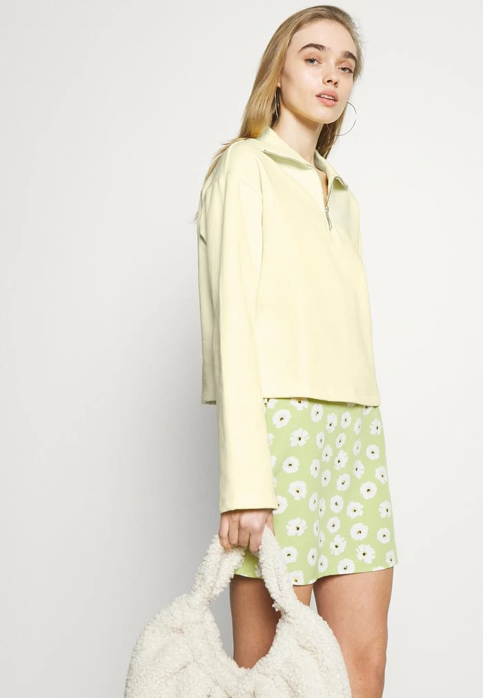 NA-KD HALF ZIP UP - Sweatshirt - Yellow 5 NA-KD HALF ZIP UP - Sweatshirt - Yellow – Image 5