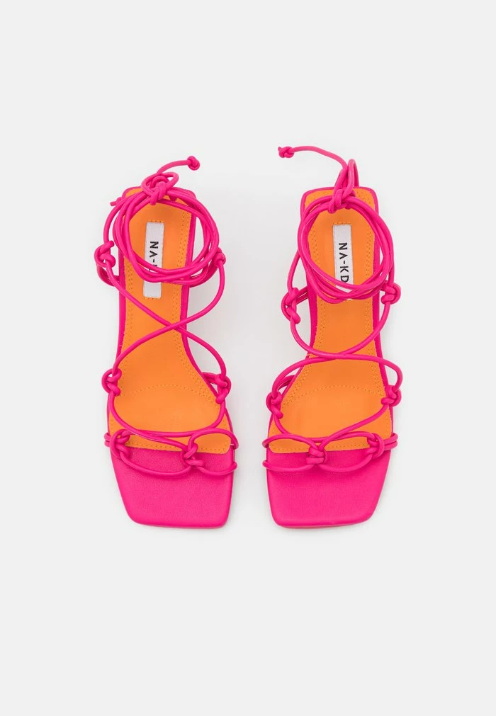 NA-KD KNOTTED ANKLE STRAP STILETTO - Tongs - Pink 6 NA-KD KNOTTED ANKLE STRAP STILETTO - Tongs - Pink – Image 6