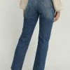 NA-KD HIGH WAIST RAW - Jean Droit - Mid Blue -NA-KD Soldes Magasin c93fb9c3792441e886e305ebfb0c028f