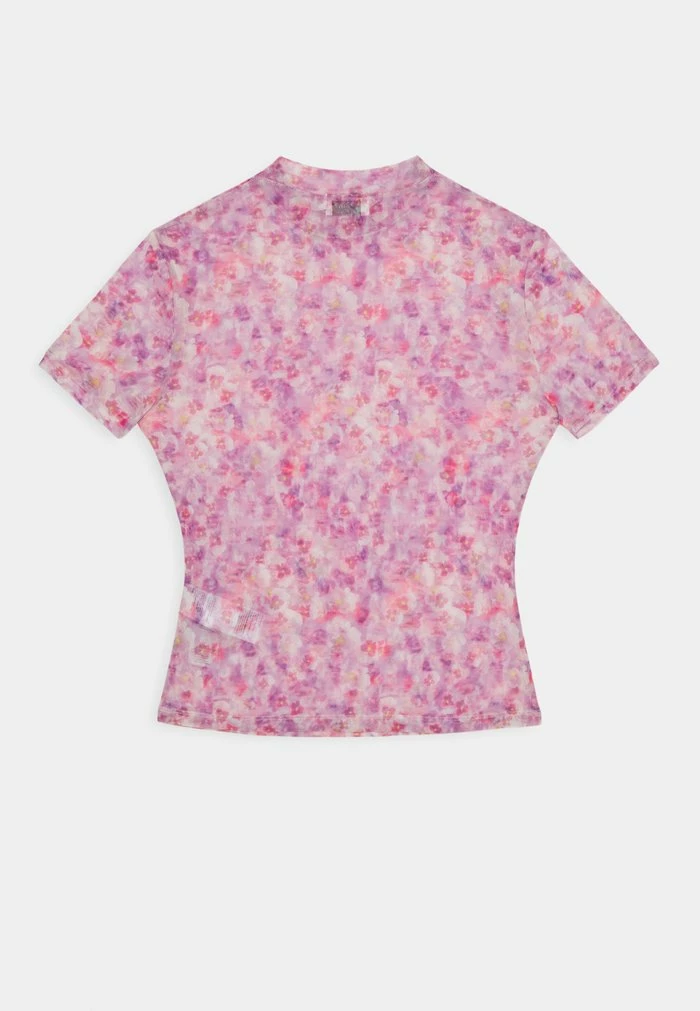 NA-KD SHORT SLEEVE - T-shirt Imprimé - Lilac 2 NA-KD SHORT SLEEVE - T-shirt Imprimé - Lilac – Image 2