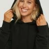 NA-KD GEBÜRSTETER - Sweat à Capuche - Black -NA-KD Soldes Magasin cac14c5c411842d3abdff9f8908a9ab5