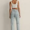 NA-KD Jean Droit - Light Blue -NA-KD Soldes Magasin cadfd46e99f149488a75f25a40492733