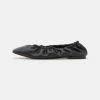 NA-KD GATHERED - Ballerines - Jet Black -NA-KD Soldes Magasin cb7cefa680ff42049e9b1ef3d9bd8875