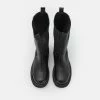 NA-KD LEATHER CALF BOOTS - Bottines à Plateau - Black -NA-KD Soldes Magasin cc8d5da7292b454aac8fb469eae7e282