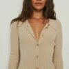 NA-KD Gilet - Beige -NA-KD Soldes Magasin cd634d6689294c168c798190e823c55e