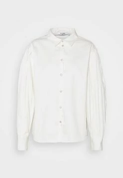 NA-KD PLEATED SLEEVE - Blouse - White