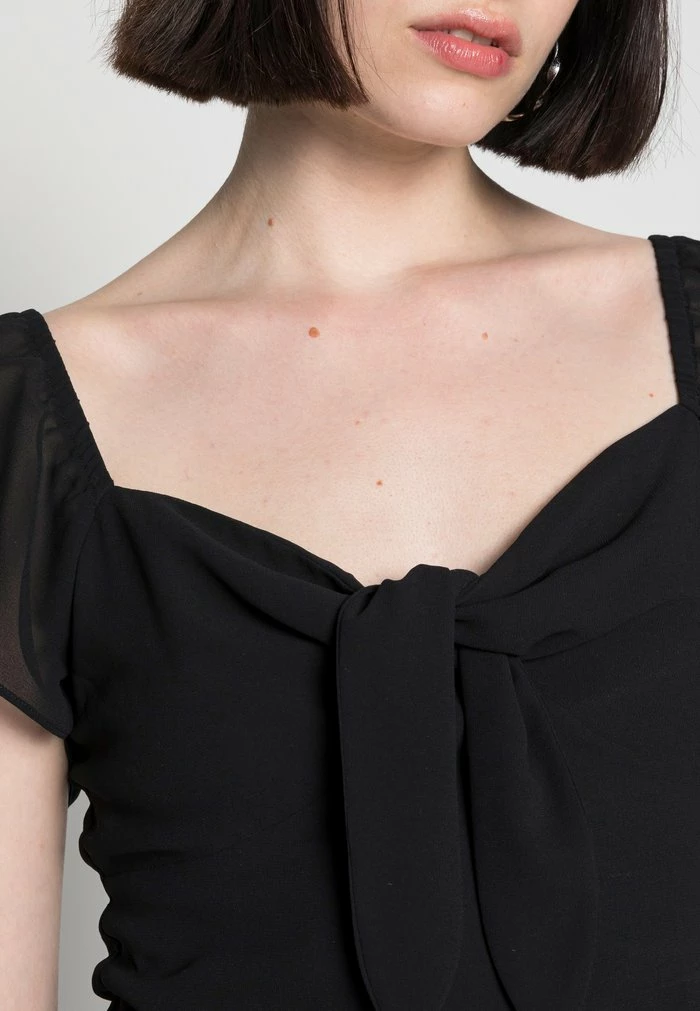 NA-KD FRONT TIE - T-shirt Imprimé - Black 5 NA-KD FRONT TIE - T-shirt Imprimé - Black – Image 5