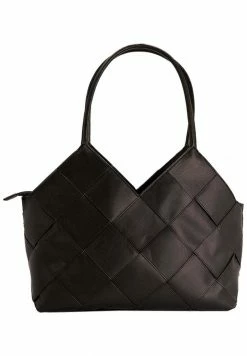 NA-KD BIG WOVEN SHOPPER-BLACK - Sac à Main - Black