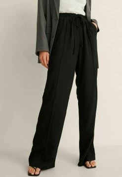 NA-KD MIT ELASTISCHEM BUND - Pantalon Classique - Black