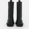 NA-KD LEATHER CALF BOOTS - Bottines à Plateau - Black -NA-KD Soldes Magasin d3d83c12deeb40d9aa3eb8afa35f0b67
