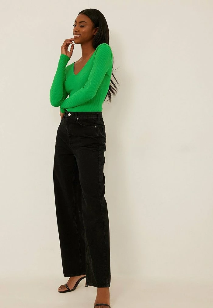 NA-KD T-shirt à Manches Longues - Green 2 NA-KD T-shirt à Manches Longues - Green – Image 2