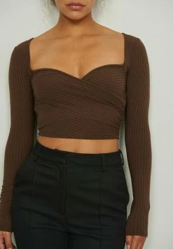 NA-KD T-shirt à Manches Longues - Brown