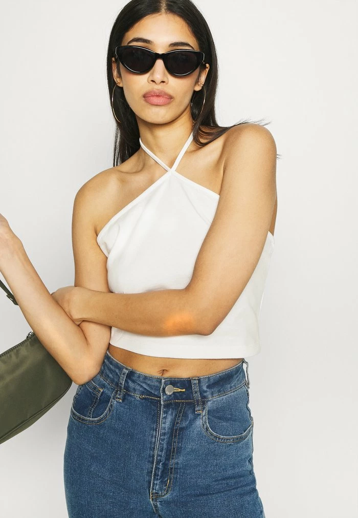 NA-KD HALTERNECK - Débardeur - White 4 NA-KD HALTERNECK - Débardeur - White – Image 4