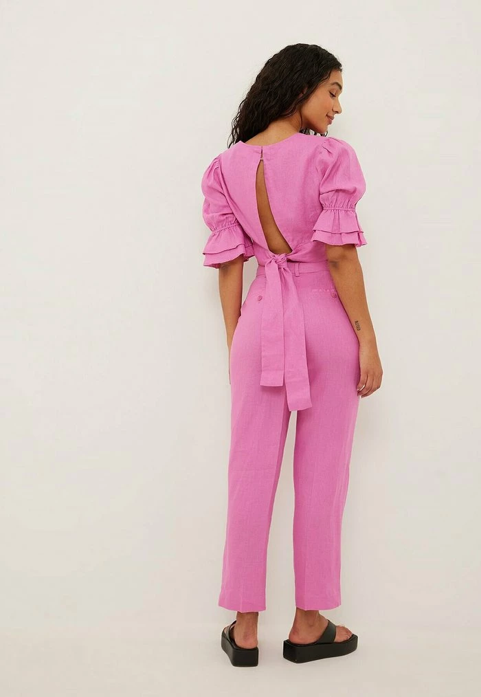 NA-KD Pantalon Classique - Pink 3 NA-KD Pantalon Classique - Pink – Image 3