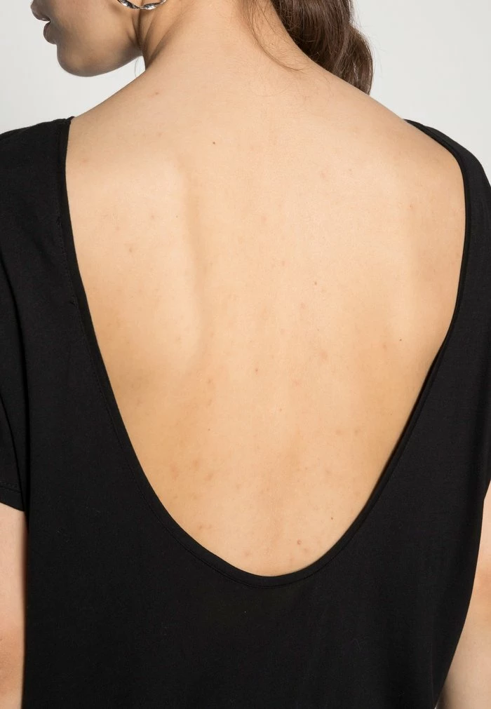 NA-KD DEEP BACK TEE 2 PACK - T-shirt Basique - Black/white 5 NA-KD DEEP BACK TEE 2 PACK - T-shirt Basique - Black/white – Image 5