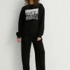 NA-KD BALLOON - Sweatshirt - Black New York -NA-KD Soldes Magasin d9265360b89748a9a3cf1b297c76c77e