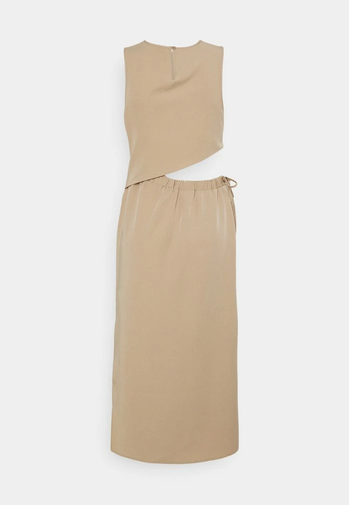 NA-KD DRAWSTRING CUT OUT DRESS - Robe De Jour - Beige 2 NA-KD DRAWSTRING CUT OUT DRESS - Robe De Jour - Beige – Image 2