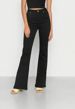 NA-KD BOOTCUT HIGH WAIST - Jean Flare - Black