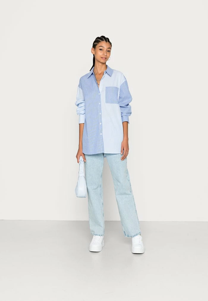 NA-KD OVERSIZED SHIRT - Chemisier - Blue 2 NA-KD OVERSIZED SHIRT - Chemisier - Blue – Image 2