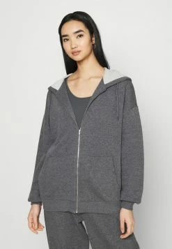 NA-KD X ZALANDO EXCLUSIVE ZIP HOODIE - Sweat à Capuche Zippé - Dark Grey