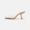 NA-KD TRANSPARENT ANGULAR HEELS - Mules à Talons - Light Beige 7 NA-KD TRANSPARENT ANGULAR HEELS - Mules à Talons - Light Beige -NA-KD Soldes Magasin dce312026b984548abc8861ce14c2b61
