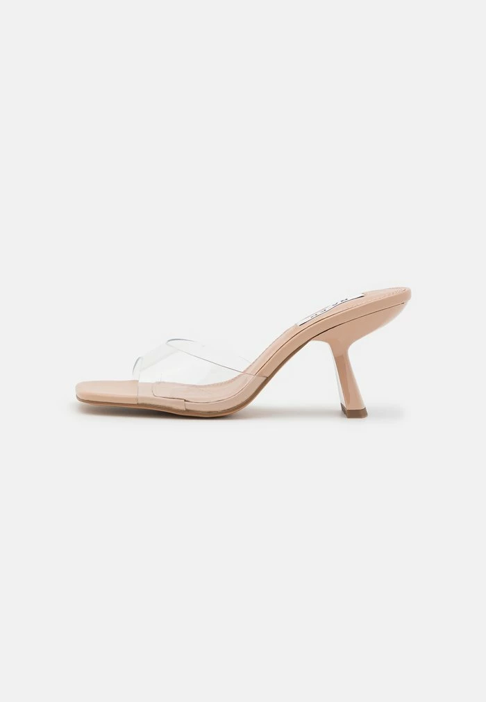 NA-KD TRANSPARENT ANGULAR HEELS - Mules à Talons - Light Beige 2 NA-KD TRANSPARENT ANGULAR HEELS - Mules à Talons - Light Beige – Image 2