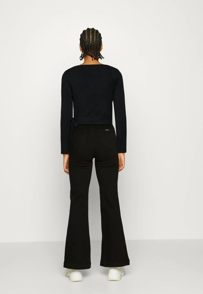 NA-KD WRAP CARDIGAN - Gilet - Black 3 NA-KD WRAP CARDIGAN - Gilet - Black – Image 3