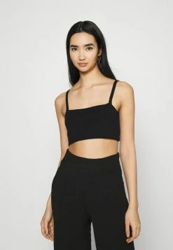 NA-KD X ZALANDO EXCLUSIVE - SOFT RIBBED CROPPED - Débardeur - Black