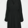 NA-KD SMOCKED WAIST MINI DRESS - Robe De Jour - Black -NA-KD Soldes Magasin e069affea93044458814d50d34dd8ed6