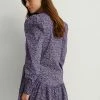 NA-KD Robe Chemise - Purple Flower -NA-KD Soldes Magasin e092061d5bab42c9a675a4ef707971a4