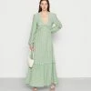 NA-KD BALLOON SLEEVE FRILL DRESS - Robe Longue - Green Flower 6 NA-KD BALLOON SLEEVE FRILL DRESS - Robe Longue - Green Flower -NA-KD Soldes Magasin e206782f63c54a9fafac83294bf665cc