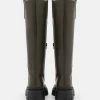 NA-KD RECYCLED CAP DETAILED BOOTS - Bottes à Plateau - Khaki Green -NA-KD Soldes Magasin e3744bfdbbed4fd3bc76323bc575208a