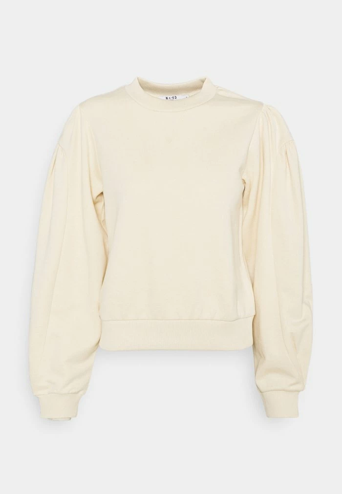 NA-KD PUFF SLEEVE - Sweatshirt - Beige 1 NA-KD PUFF SLEEVE - Sweatshirt - Beige