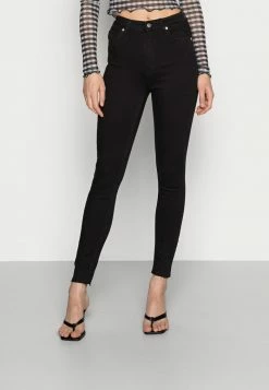 NA-KD HIGH WAIST - Jeans Skinny - Black