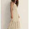 NA-KD Robe Longue - Beige -NA-KD Soldes Magasin e72708023b844e08885893410af5ee19