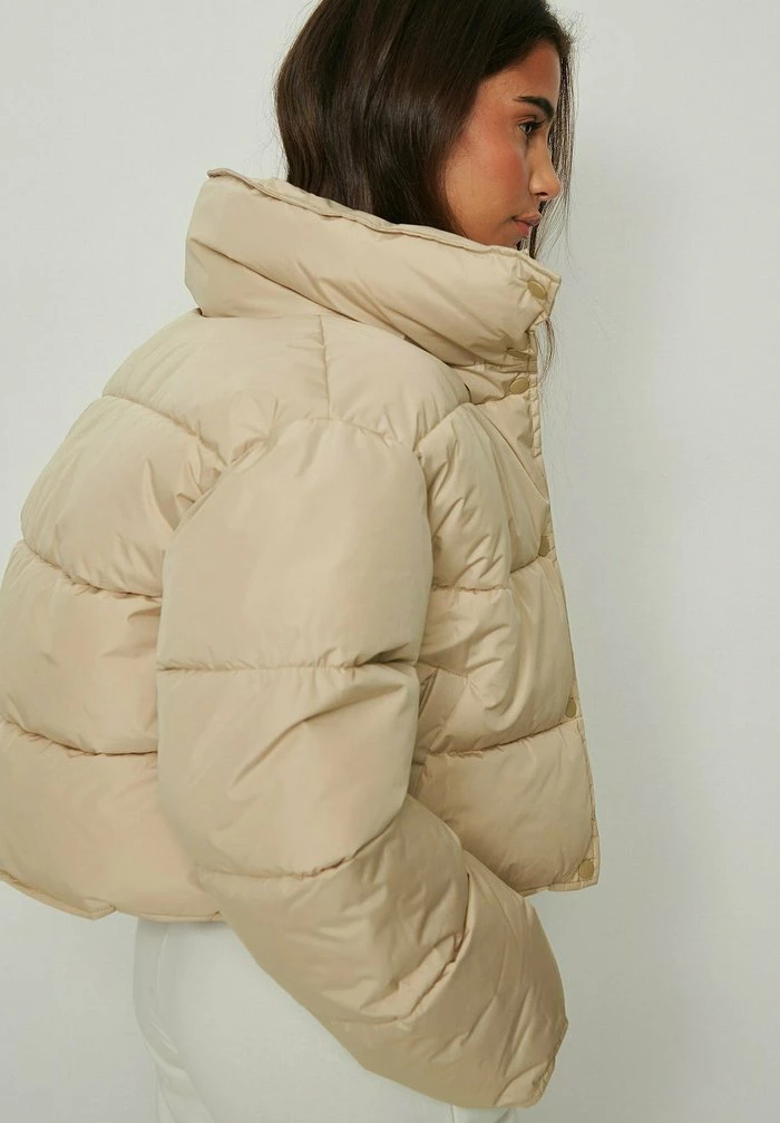 NA-KD Veste D'hiver - Beige 3 NA-KD Veste D'hiver - Beige – Image 3