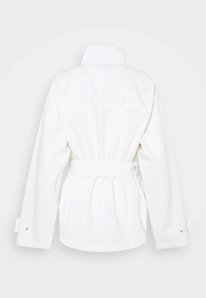 NA-KD BELTED OVERSIZED JACKET - Veste En Jean - Ecru 2 NA-KD BELTED OVERSIZED JACKET - Veste En Jean - Ecru – Image 2
