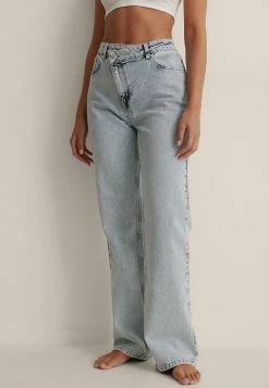 NA-KD Jean Droit - Light Blue