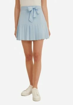 PAMELA REIF X NA-KD - A-LINE SKIRT - Jupe Trapèze - Dusty Blue