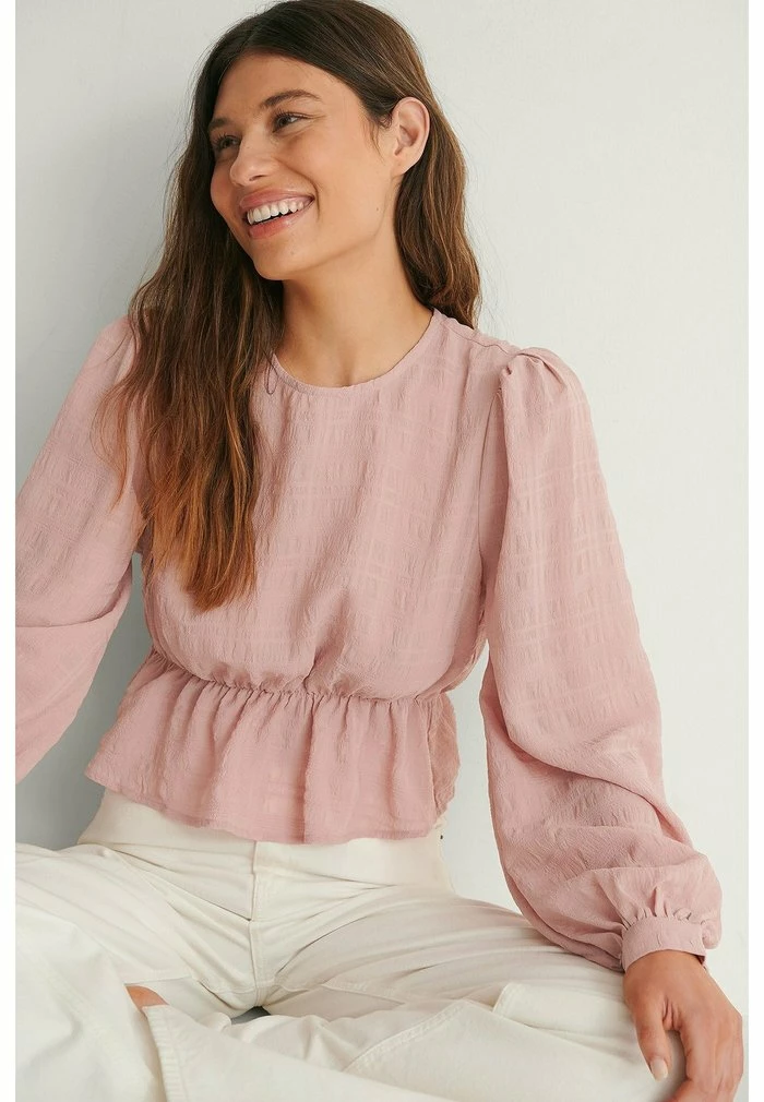 NA-KD Blouse - Dusty Pink 4 NA-KD Blouse - Dusty Pink – Image 4