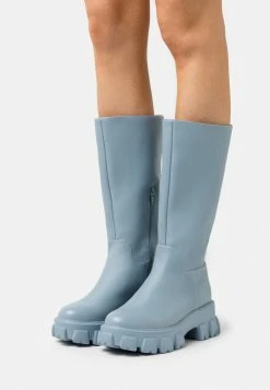 NA-KD PROFILE SOLE BOOTS - Bottes - Dusty Blue