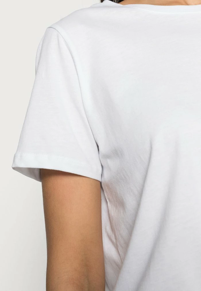 NA-KD CREW TEE 2 PACK - T-shirt Basique - White 5 NA-KD CREW TEE 2 PACK - T-shirt Basique - White – Image 5