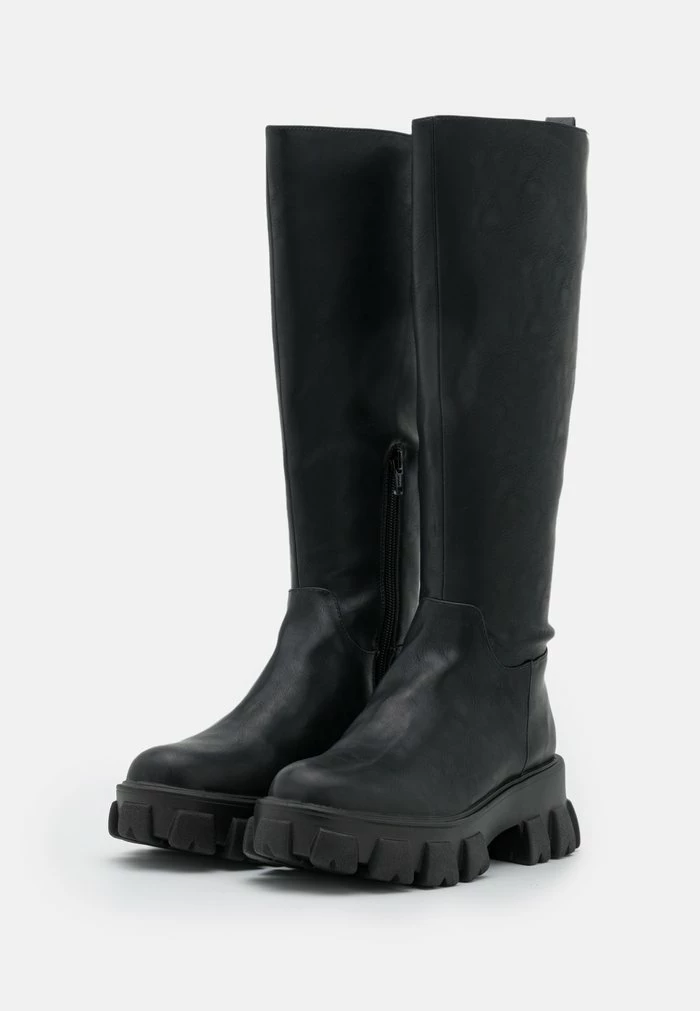 NA-KD PROFILE SHAFT BOOTS - Bottes à Plateau - Black 3 NA-KD PROFILE SHAFT BOOTS - Bottes à Plateau - Black – Image 3