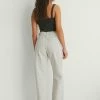 NA-KD Jean Droit - Light Grey -NA-KD Soldes Magasin eef514a9b5b0461abe7a144d4b21335b