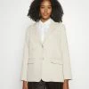 NA-KD OVERSIZED TWILL BLAZER - Blazer - Sand